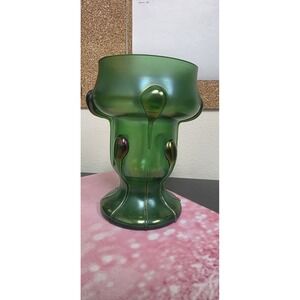 Loetz VESUVIAN Creta Glatt Art Glass Vase, TADPOLES, c.1900-1905. 5 READ